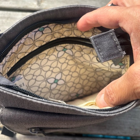 Sherpani Charcoal Crossbody Bag Purse - Picture 4 of 8